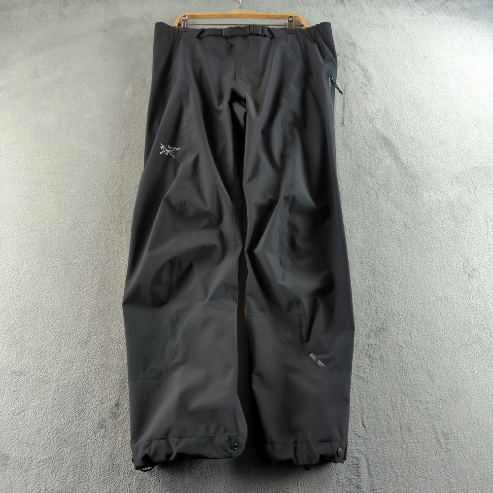Arc'teryx GORE-TEX Pants Womens XL Black Shell Ski Hiking Outdoor Rain Logo